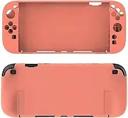 Soft Silicone Protective Cover for Switch2 Case, Full Protection Console One Piece Silicone Case Full Cover Case for Switch 2 Accessories, No-Slip and Anti-Scratch, Drop-Proof (Orange)