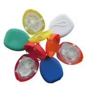 Lot/60 pcs CPR Mask Resuscitation CPR First Aid Training Rescue Traning 6 Colour