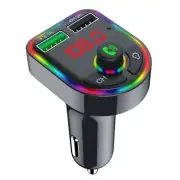 Wireless Car Bluetooth 5.0 FM Transmitter MP3 Radio U Disk Play USB Fast Charger