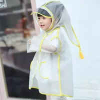 在飛比找樂天市場購物網優惠-兒童雨衣 兒童雨衣寶寶男童透明雨衣幼兒園小童學生女童韓版可愛
