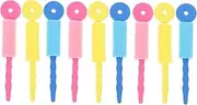 VALICLUD 9pcs Sponge Hair Rollers Hair Curling Tool Soft Sleeping Curlers for Wavy and Fluffy Styles Safe and Skin Friendly Design Present for Women