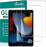 avakot 2 Pack Screen Protector for iPad 10.2, Tempered Glass Film Compatible with iPad 9th Generation 10.2 Inch 2021/2020/2019 Anti-Scratch Sensitive Dropproof Screen Protector for iPad 8th/7th Gen