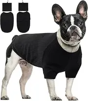 XS Dog Jumper, Small Dog Sweater Dog Pullover Small Dog Shirt Dog Jacket Winter Puppy Jumpers for Small Dogs Pyjamas Warm Dog Pullover Turtleneck Chihuahua Jumper(Black, XS)
