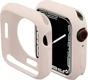 [Miimall] TPU Case Compatible with Apple Watch Series 7 41mm/45mm, Soft TPU Bumper Protective Shell Ultra-Thin All-Around Protective Cover for Apple Watch Series 7-Pink