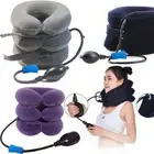 Neck Air Inflatable Pillow Cervical For Easing Muscle Pain Traction Device Brace