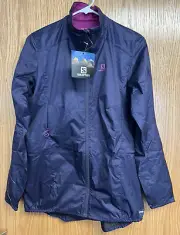 New Salomon "Park Waterproof Jacket" Women's Medium Jacket Hiking Running Trail