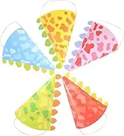 Mobestech 10pcs Dinosaur Birthday Party Hats Cute Cartoon Decorative Cone Hats for Themed Parties Day Celebrations and Fun Photo Props