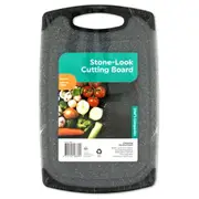 Cutting Board Kitchen Serving Chopping Boards Plastic Prep Food Stone Look Grey
