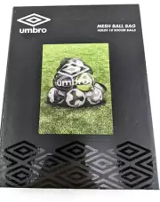 Umbro Mesh Drawstring Ball Bag Sports 10 Balls
