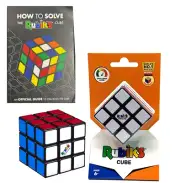 NEW - Classic Rubik's Cube Puzzle 3 x 3 & How to Solve The Rubik's Cube Book