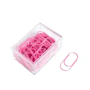 50pcs 50x20mm large size pink paper clips large wide paper clips on Promotion