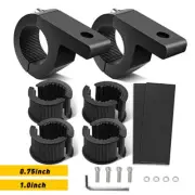2X 1.25" Mounting Bracket Cage Clamp Tube Roll Bull Bar LED Light Pod Bumper UTV