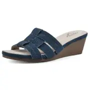 CLIFFS BY WHITE MOUNTAIN Women's Candyce Cushioned Wedge Sandal