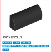 NEW! LEGO-BLACK-Brick 1x3x2