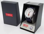 NEW Timex Indiglo SYRACUSE White Dial INDIGLO Quartz Mens Watch