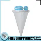 Laundry Mesh Filter Bag Washing Machine Hair Catcher Lint Remover (Blue)
