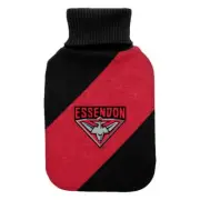 Essendon Bombers AFL Team Hot Water Bottle and Cover Holiday Gifts