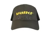 Volkl Trucker Baseball Army Hat Cap - Olive/Neon Yellow