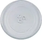 Universal Microwave Turntable Glass Plate With 3 Fixtures, 24.5 Cm-xdd
