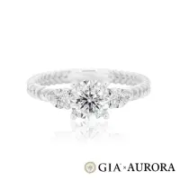 在飛比找momo購物網優惠-【AURORA 歐羅拉】GIA 30分 八心八箭天然真鑽 鑽