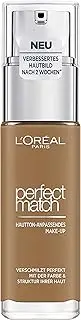 L'Oréal Paris Make-Up, Liquid Foundation with Hyaluronic and Aloe Vera, Perfect Match Make-Up, No. 8.5.D/8.5.W Toffee, 30 ml