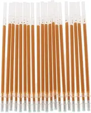 Taotenish 100pcs Glitter Gel Pen Refills School Office Home Supplies - Dark Gold