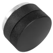 (58mm Thread Bottom Black)Stainless Steel Height Adjustable Coffee Tamper US