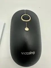 VicTsing Wireless Ergonomic Mouse Mice Noiseless For PC Laptop Black & Gold New