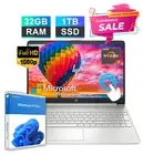 HP Pavilion Laptop 15.6" Touch 8-Core AMD Ryzen 7 32GB RAM & 1TB SSD Office 2024
