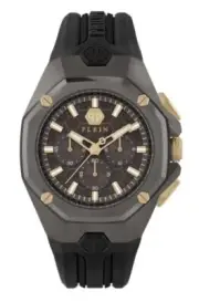 Philipp Plein Octagon PWTBA0323 Men's Chronograph Black Analog Fashion Watch