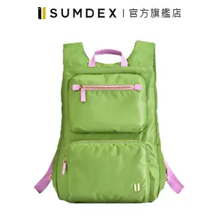 Sumdex｜貼身輕巧薄型後背包 NOA-724LS 綠色 官方旗艦店