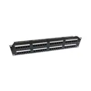 GA101936 Ethernet Network 48 Port Cat 5e Patch Panel 2U Rack Mountable