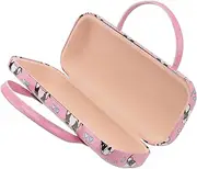 [JEWEDECO] Girls' Soft Glasses Case Clip Boys and Girls Eyeglasses Box Sturdy Folding Pu Eyeglasses Holder