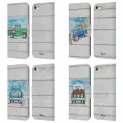 OFFICIAL PAUL BRENT FLOWER TRUCK LEATHER BOOK CASE FOR APPLE iPOD TOUCH MP3