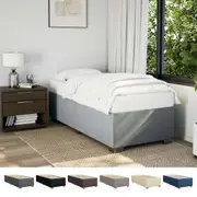 Bed Frame Slatted Mattress Base Wooden Bedstead Bedroom Furniture Fabric vidaXL
