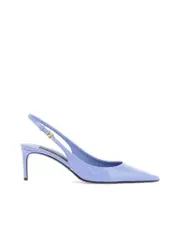 Dolce & Gabbana Glossy Leather Slingback Pumps