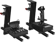 Hikig 2 Set The Desk Mount for The Flight Sim Game Joystick, Throttle and Hotas Systems. Fully Support Almost All of Flight Sim Game Hand-Control Devices Compatible with Thrustmaster HOTAS Warthog