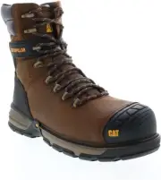 CATERPILLAR MENS EXCAVATOR SUPERLITE 8" WP COMPOSITE TOE WORK BOOTS SIZE 14
