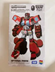 MEDICOM TOY BE@RBRICK × TRANSFORMERS OPTIMUS PRIME BAPE RED Action Figure H140mm