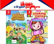 Animal Crossing New Horizons & Cooking Mama Cookstar Switch Game Bundle