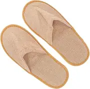 1 Pair Disposable Hotel Slippers Light Non-slip Linen Slippers for Men Women for Travel Business Trips