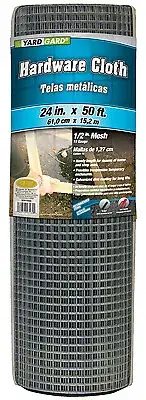 Galvanized Hardware Cloth, 19-Gauge, 24-In. x 50-Ft.