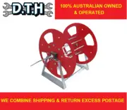 INDUSTRIAL STEEL FIRE HOSE REEL 25MM (1'') X 40M CAPACITY WITH BARB FITTINGS