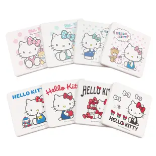 三麗鷗 Sanrio Hello Kitty 硬式珪藻土杯墊 (2入組) 凱蒂 硅藻土 防滑墊 吸水墊 【5ip8】