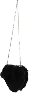 [Holibanna] Elegant Plush Female Bag Heart Shape Long-lasting Suitable for Daily and Evening Outfits