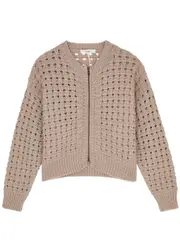 Frame Open-knit Wool Cardigan - Cream - S (UK8-10 / S) S (UK8-10 / S)