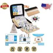 Portable 8-in-1 Mexican Train Dominoes Set with BPA-Free Materials & Game Manual