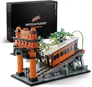 Nifeliz Flight Railway Building Set for Adults, Vintage Cable Car Railway Display Model for Décor, Memorable Festival Gift (2,892 PCS, NF10294)
