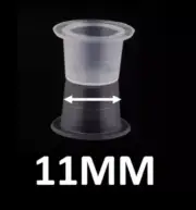 TATTOO INK CUPS 11MM STANDARD MICROBLADING PIGMENT POTS PLASTIC CAPS