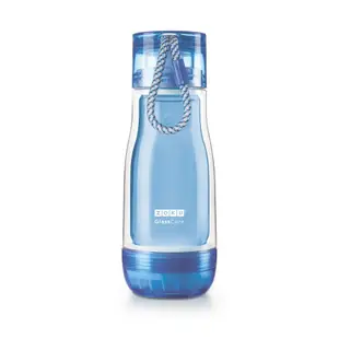 ZOKU繽紛玻璃雙層隨身瓶/ 355ml/ 藍色
